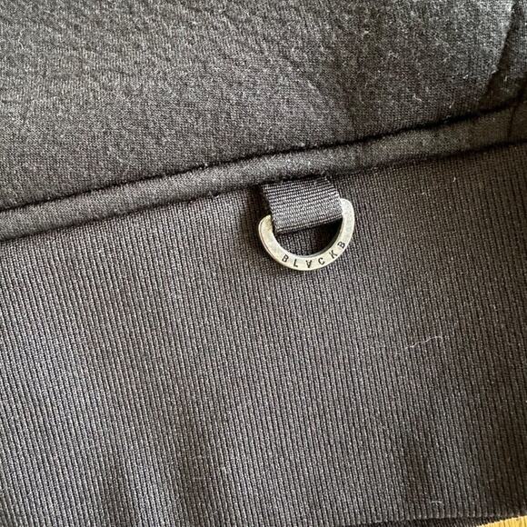 BlackBarrett by Neil Barrett Symmetric Lines Hoodie in Black & Yellow - Picture 3 of 5